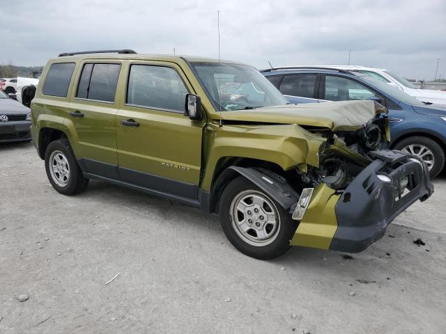 1C4NJRBB4CD562745 - 2012 JEEP PATRIOT SPORT GREEN photo 4