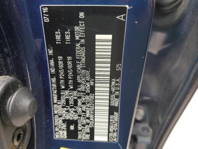 5TDJKRFH1GS317082 - 2016 TOYOTA HIGHLANDER XLE BLUE photo 13