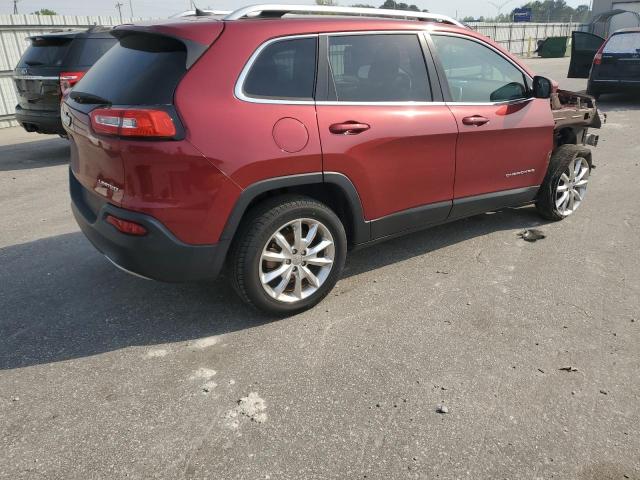 1C4PJLDB0EW183221 - 2014 JEEP CHEROKEE LIMITED RED photo 3