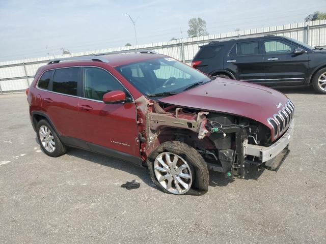 1C4PJLDB0EW183221 - 2014 JEEP CHEROKEE LIMITED RED photo 4