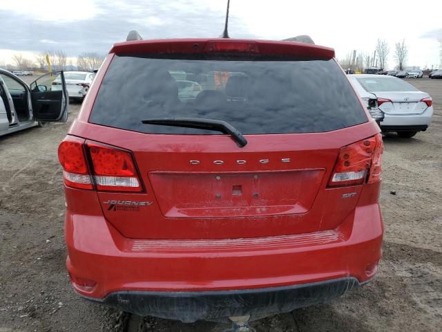 3C4PDCCB5ET300371 - 2014 DODGE JOURNEY SXT RED photo 6