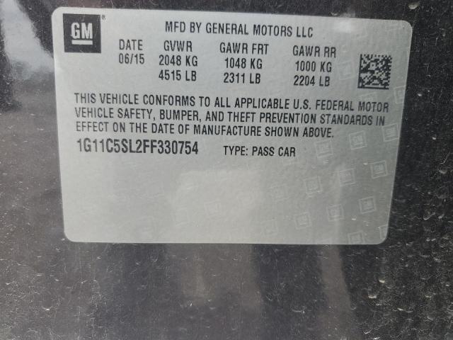 1G11C5SL2FF330754 - 2015 CHEVROLET MALIBU 1LT 棕色 照片 12