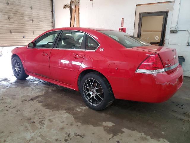 2G1WT57K891313734 - 2009 CHEVROLET IMPALA 1LT RED photo 2