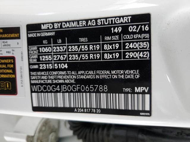 WDC0G4JB0GF065788 - 2016 MERCEDES-BENZ GLC 300 WHITE photo 13