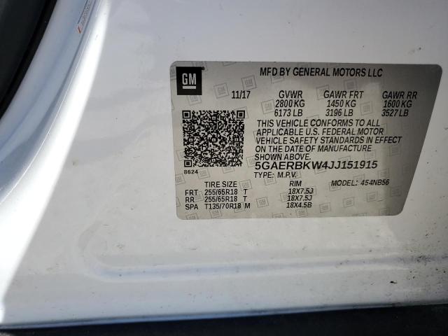 5GAERBKW4JJ151915 - 2018 BUICK ENCLAVE ESSENCE თეთრი ფოტო 14