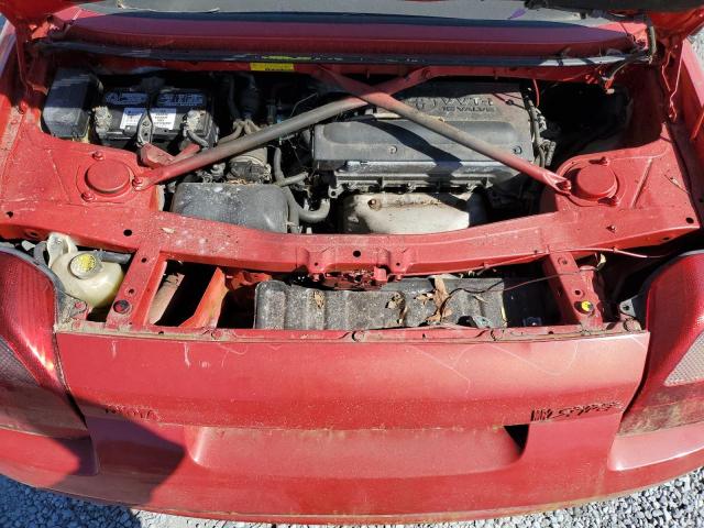 JTDFR320X20047232 - 2002 TOYOTA MR2 SPYDER RED photo 11