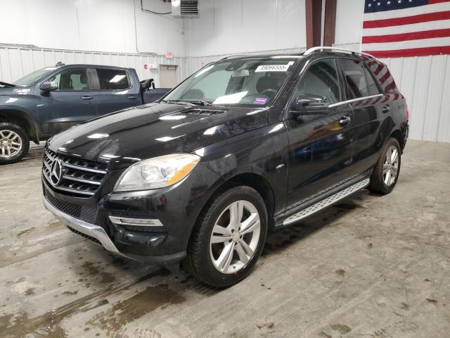 4JGDA5HB9CA031226 - 2012 MERCEDES-BENZ ML 350 4MATIC BLACK photo 1