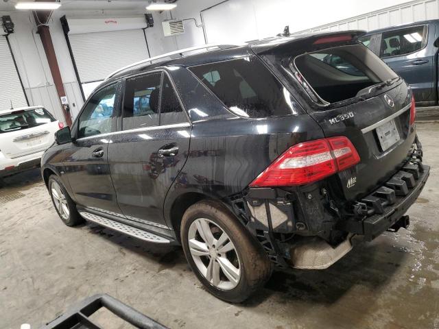 4JGDA5HB9CA031226 - 2012 MERCEDES-BENZ ML 350 4MATIC BLACK photo 2