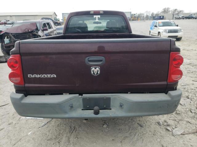 1D7HE22K75S341721 - 2005 DODGE DAKOTA ST BURGUNDY photo 6