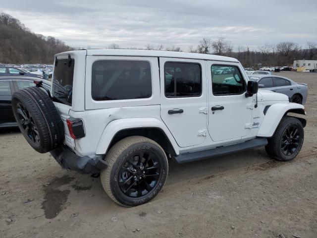 1C4JJXP64NW170967 - 2022 JEEP WRANGLER U SAHARA 4XE WHITE photo 3