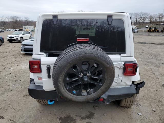 1C4JJXP64NW170967 - 2022 JEEP WRANGLER U SAHARA 4XE WHITE photo 6