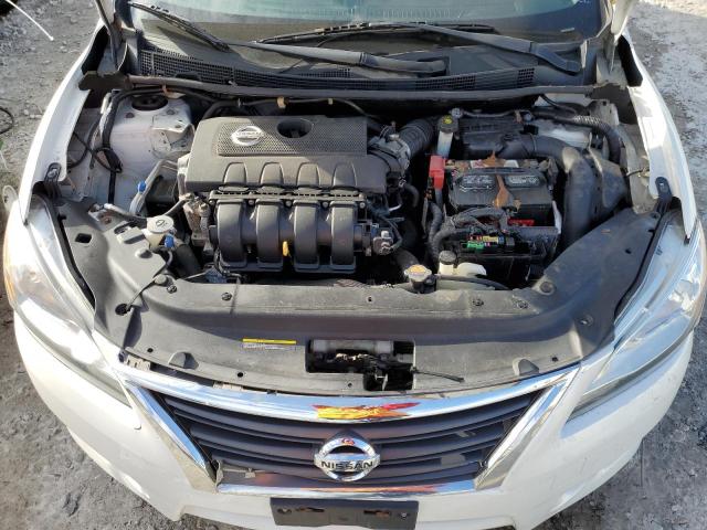 3N1AB7AP0EL635008 - 2014 NISSAN SENTRA S WHITE photo 11