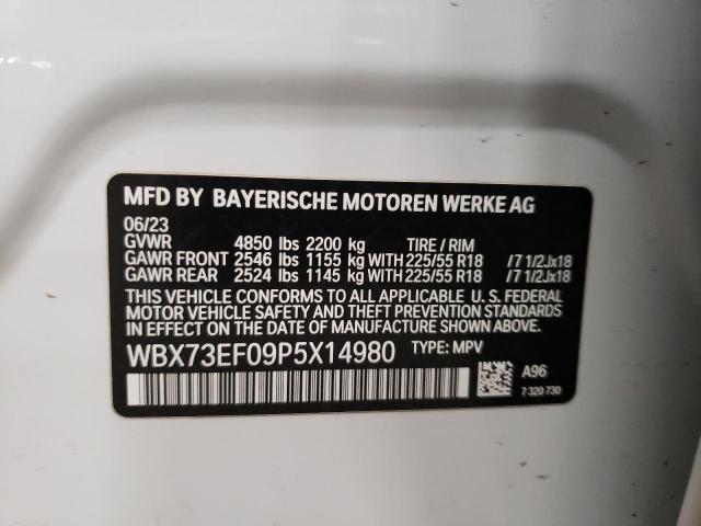 WBX73EF09P5X14980 - 2023 BMW X1 XDRIVE28I WHITE photo 13