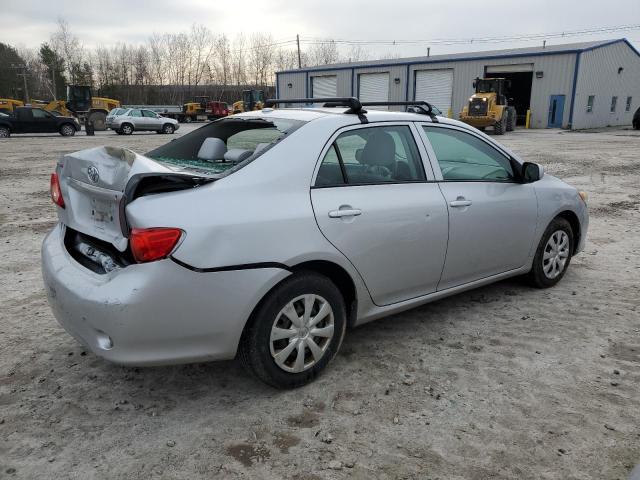 2T1BU4EEXAC476613 - 2010 TOYOTA COROLLA BASE SILVER photo 3