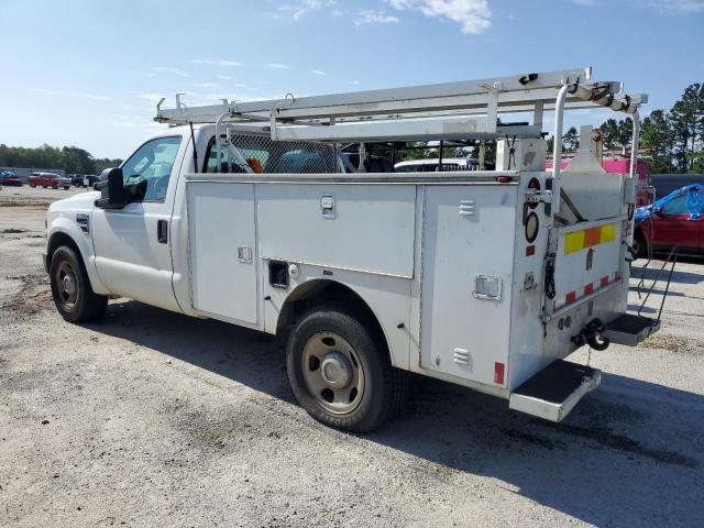 1FDWF30598EC54449 - 2008 FORD F350 SRW SUPER DUTY WHITE photo 2