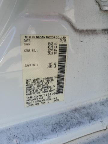 1N4BL4DV2KC116109 - 2019 NISSAN ALTIMA SV WHITE photo 12