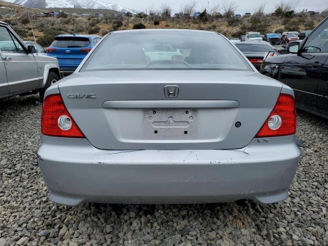 1HGEM22504L044410 - 2004 HONDA CIVIC LX SILVER photo 6