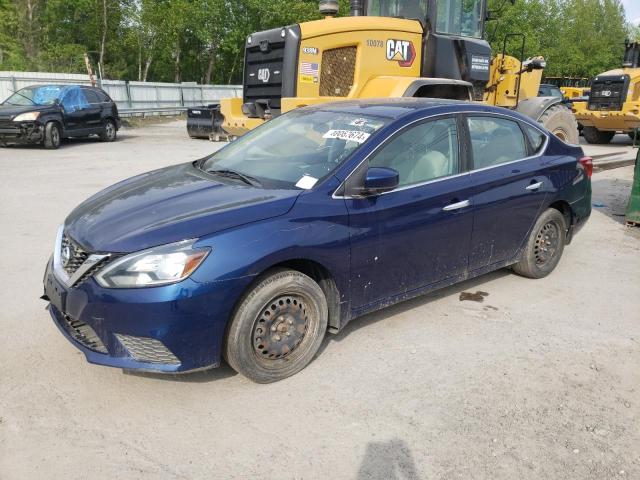 3N1AB7AP4HY222046 - 2017 NISSAN SENTRA S BLUE photo 1