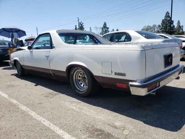 1GCCW80H3ER190427 - 1984 CHEVROLET EL CAMINO WHITE photo 2