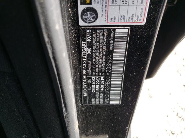 WDDUG8FB0GA233584 - 2016 MERCEDES-BENZ S 550 4MATIC BLACK photo 12