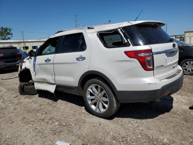 1FM5K8F86EGA16516 - 2014 FORD EXPLORER LIMITED WHITE photo 2