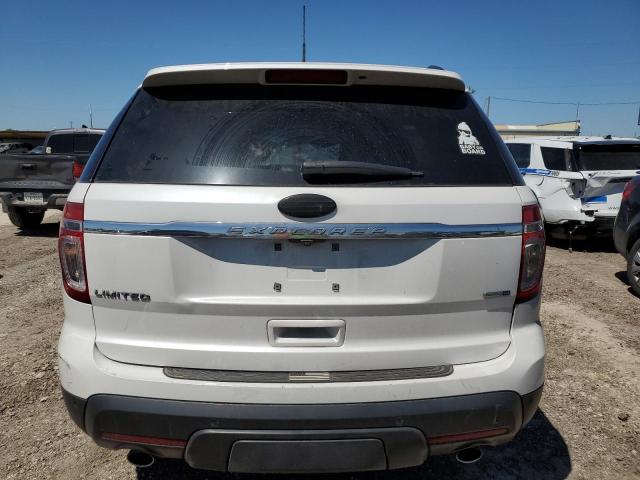 1FM5K8F86EGA16516 - 2014 FORD EXPLORER LIMITED WHITE photo 6