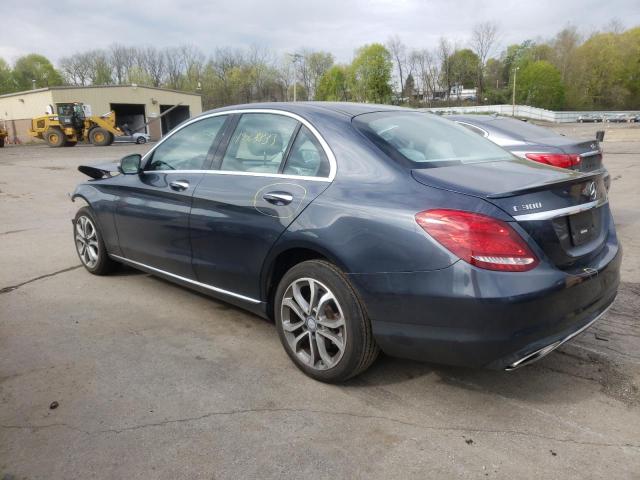 55SWF4KB0GU104755 - 2016 MERCEDES-BENZ C 300 4MATIC GRAY photo 2