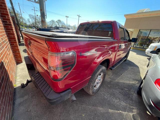 1FTFW1ET0BKD96326 - 2011 FORD F150 SUPERCREW RED photo 4