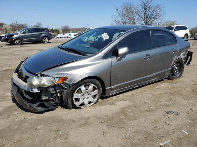 1HGFA165X6L043866 - 2006 HONDA CIVIC LX GRAY photo 1