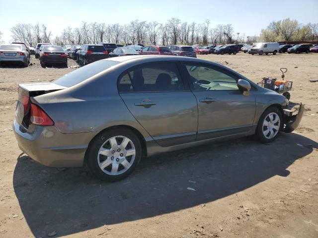 1HGFA165X6L043866 - 2006 HONDA CIVIC LX GRAY photo 3