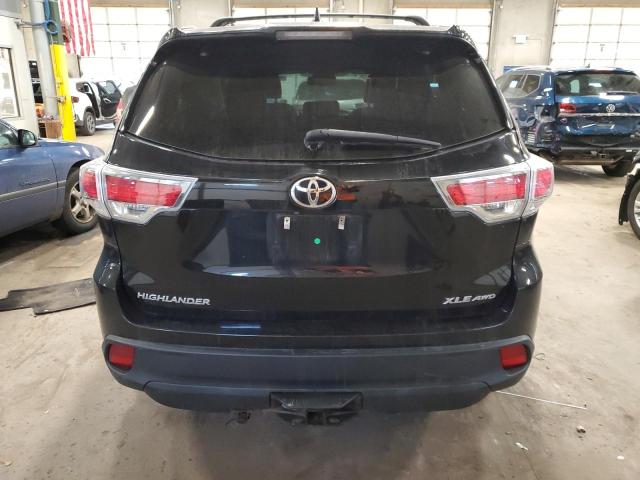 5TDJKRFH8FS155269 - 2015 TOYOTA HIGHLANDER XLE Qara foto 6