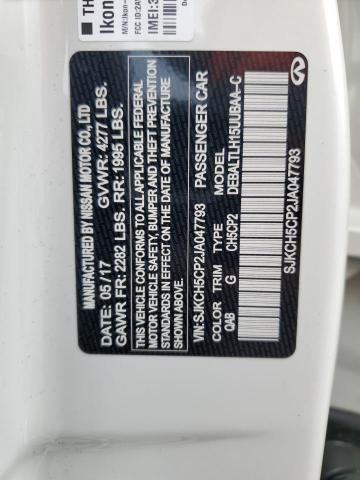 SJKCH5CP2JA047793 - 2018 INFINITI QX30 BASE Weiß Foto 12