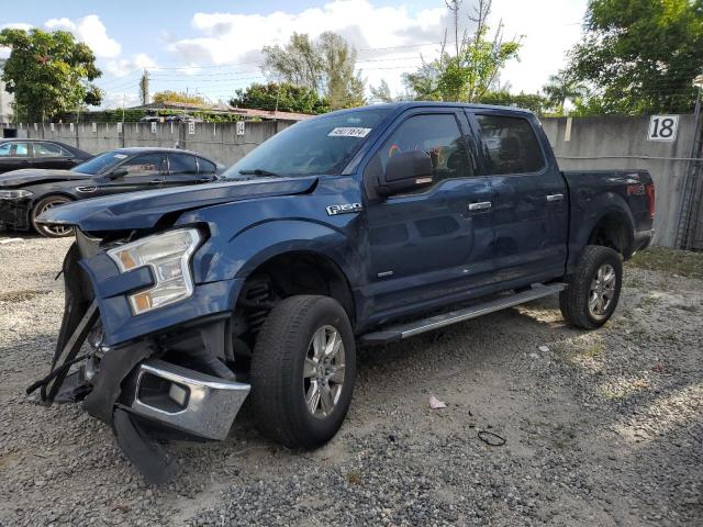 1FTEW1CP6FKF12989 - 2015 FORD F150 SUPERCREW BLUE photo 1