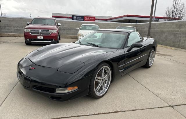 1G1YY22G435106758 - 2003 CHEVROLET CORVETTE BLACK photo 2