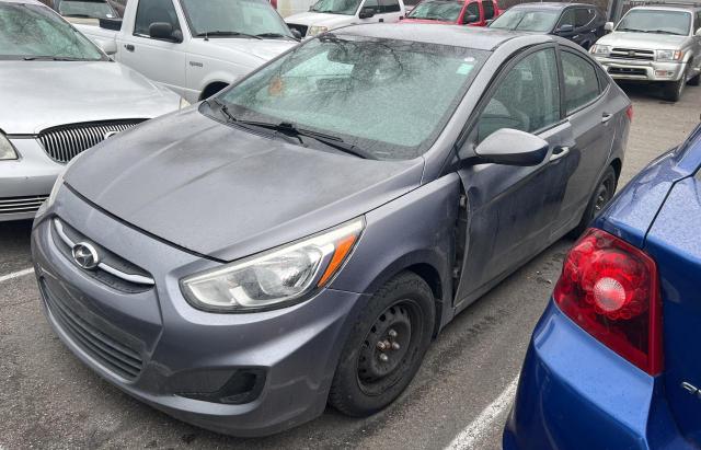 KMHCT4AE3FU803694 - 2015 HYUNDAI ACCENT GLS GRAY photo 2