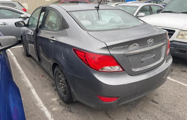 KMHCT4AE3FU803694 - 2015 HYUNDAI ACCENT GLS GRAY photo 3