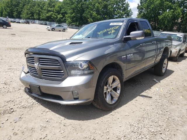 1C6RR7HT2DS595651 - 2013 RAM 1500 SPORT GRAY photo 2