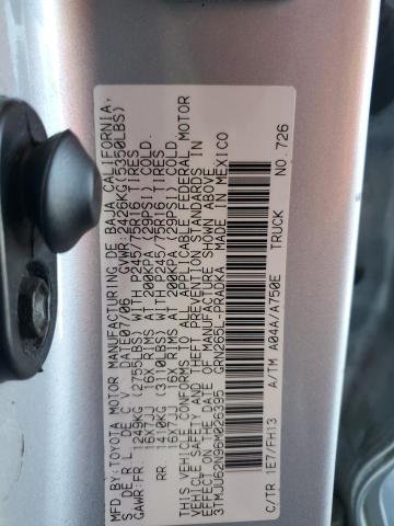 3TMJU62N96M026395 - 2006 TOYOTA TACOMA DOUBLE CAB PRERUNNER SILVER photo 12