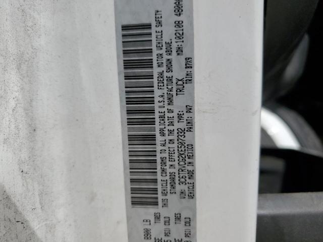 3C6TRVCG2KE507332 - 2019 RAM PROMASTER 2500 HIGH WHITE photo 13