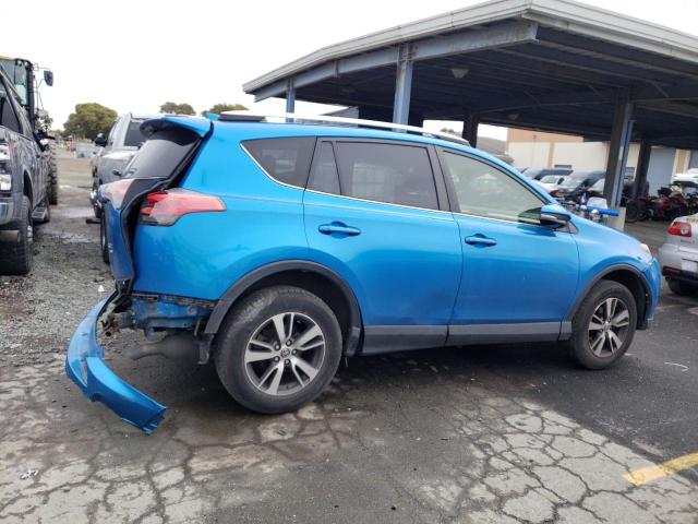 JTMRFREV9GD181164 - 2016 TOYOTA RAV4 XLE BLUE photo 3