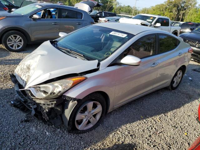 KMHDH4AE7DU713581 - 2013 HYUNDAI ELANTRA GLS SILVER photo 1