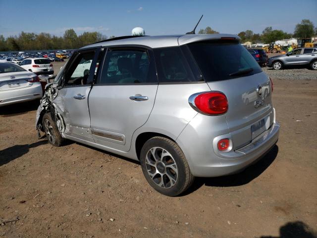 ZFBCFACH9EZ014875 - 2014 FIAT 500L LOUNGE SILVER photo 2