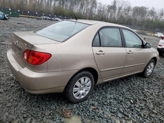 2T1BR32E44C292675 - 2004 TOYOTA COROLLA CE TAN photo 3