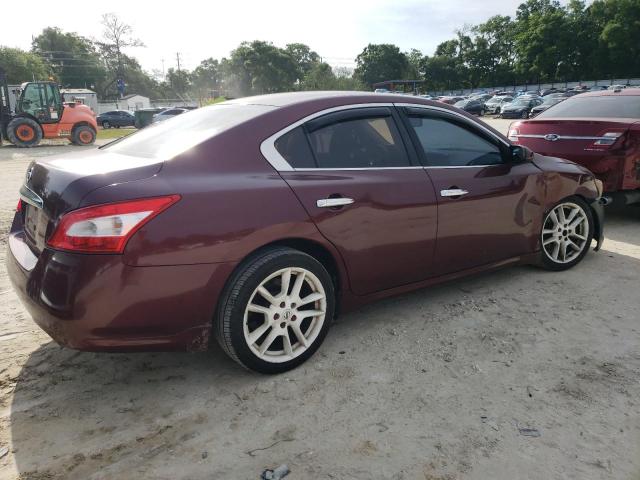 1N4AA51E39C862039 - 2009 NISSAN MAXIMA S RED photo 3