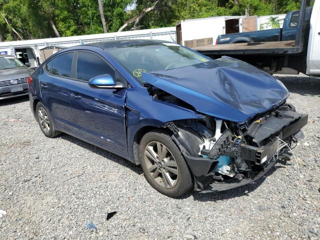 5NPD84LF5HH055723 - 2017 HYUNDAI ELANTRA SE BLUE photo 4