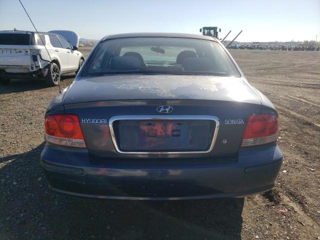 KMHWF25S13A903055 - 2003 HYUNDAI SONATA GL BLUE photo 6