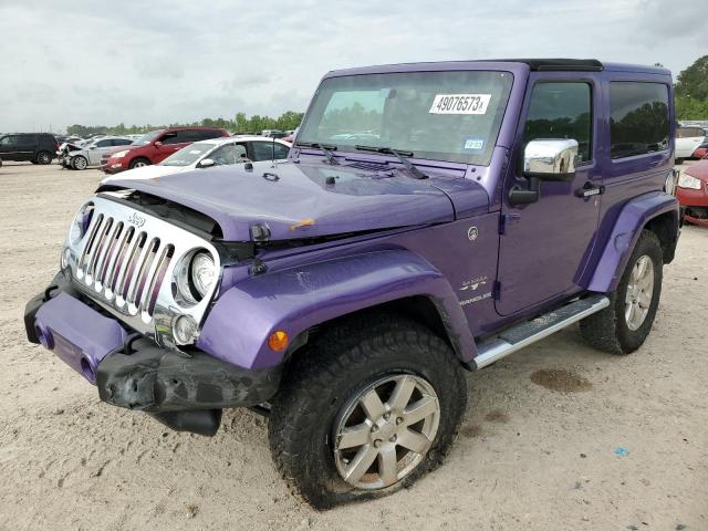 1C4GJWBG2HL666375 - 2017 JEEP WRANGLER SAHARA PURPLE photo 1