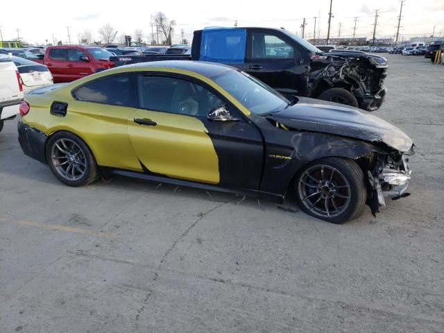 WBS4Y9C56KAG67315 - 2019 BMW M4 YELLOW photo 4