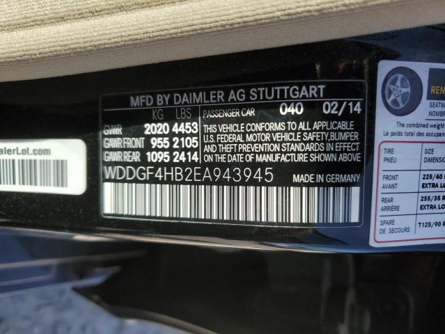 WDDGF4HB2EA943945 - 2014 MERCEDES-BENZ C 250 BLACK photo 12