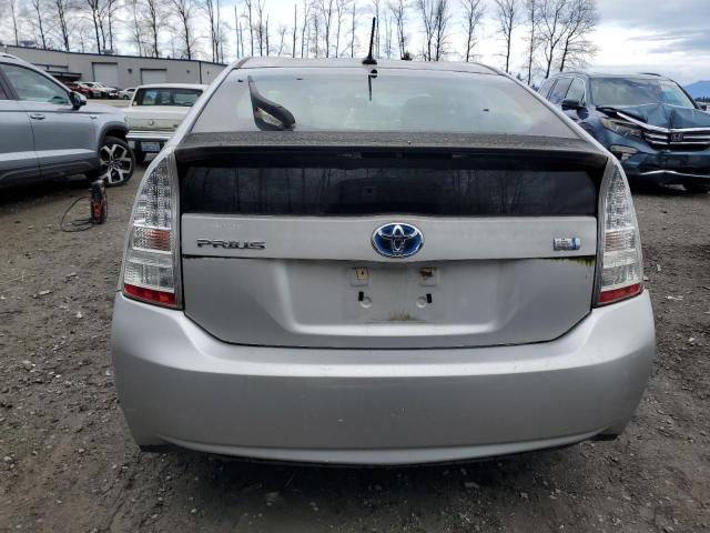 JTDKN3DU2A0022401 - 2010 TOYOTA PRIUS SILVER photo 6